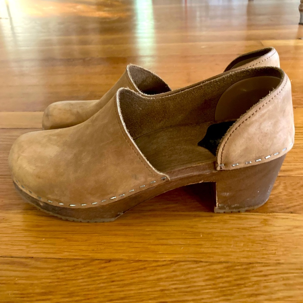 Suede Brett Sandgrens Clogs/Mules - Size 39